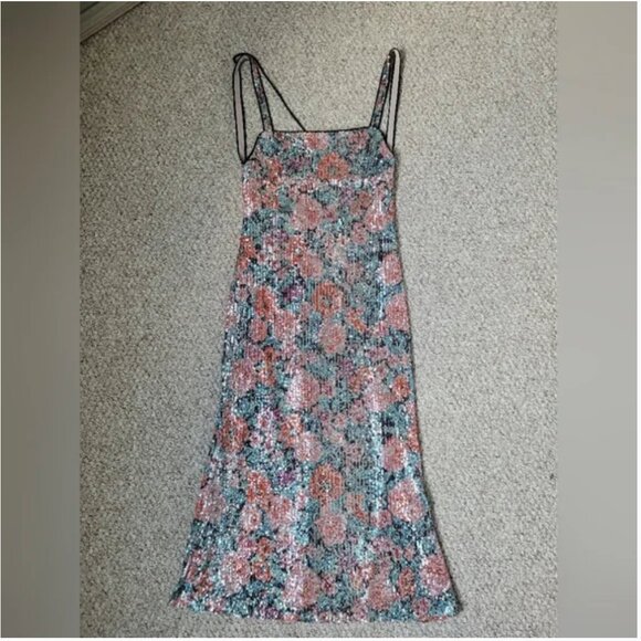 For Love and Lemons Ladonna Midi Sequined Dress size M - Picture 8 of 8